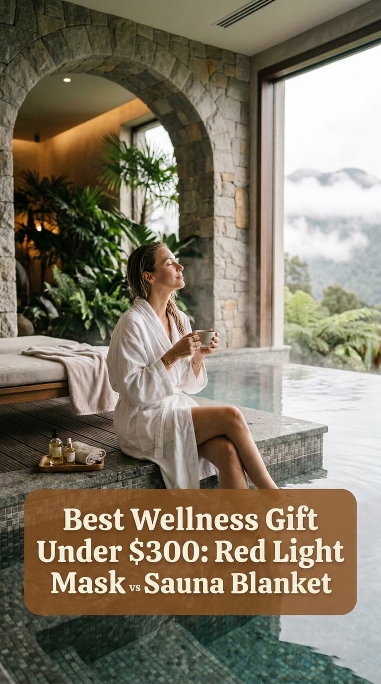 Best Wellness Gift Under $300: Red Light Mask vs Sauna Blanket