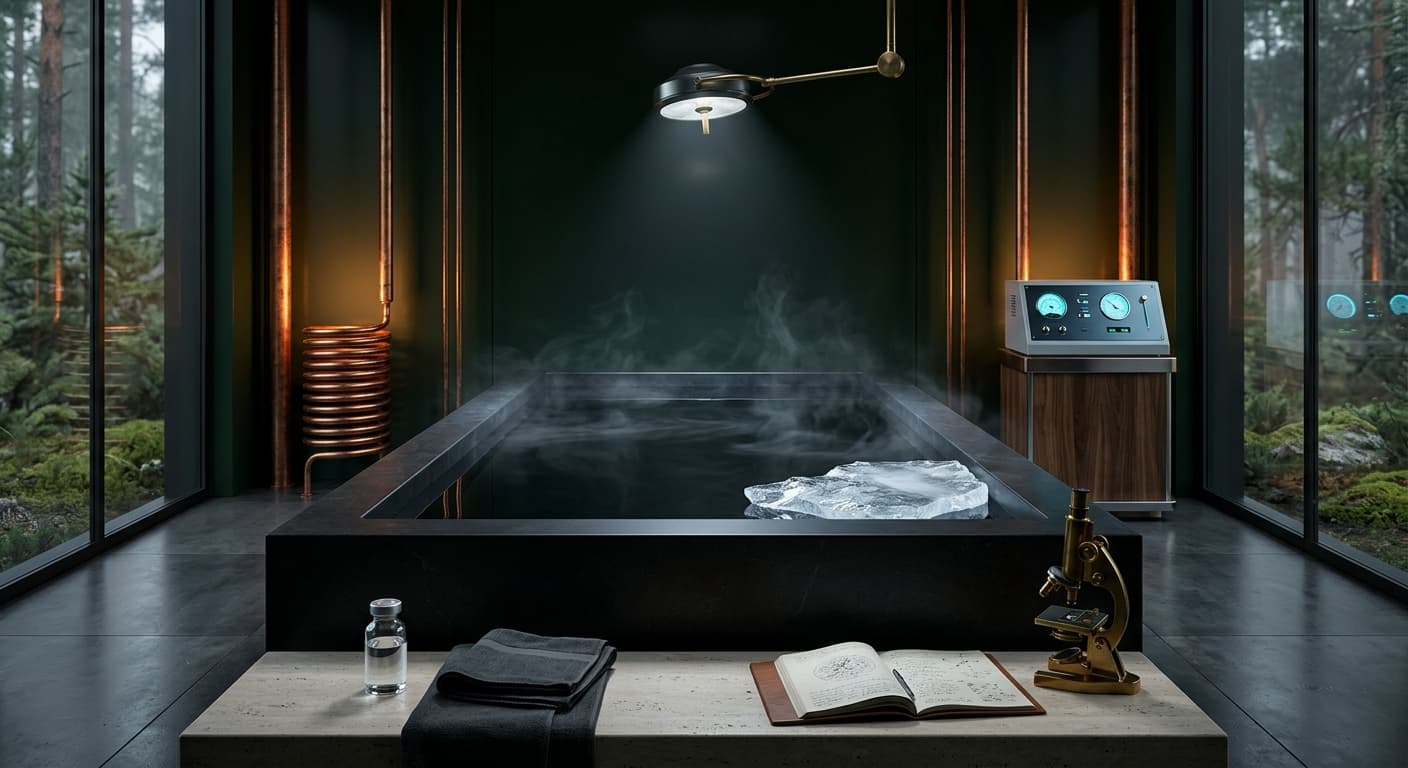 Cold exposure triggers cold-shock proteins RBM3 and CIRBP, which promote synaptic regeneration and may counteract neurodegenerative decline. Skeptical Auditor angle: 'Ice baths don't just reduce inflammation—they activate a transcriptional program that rebuilds brain connections, debunking the myth that cold therapy is only for muscle recovery.'