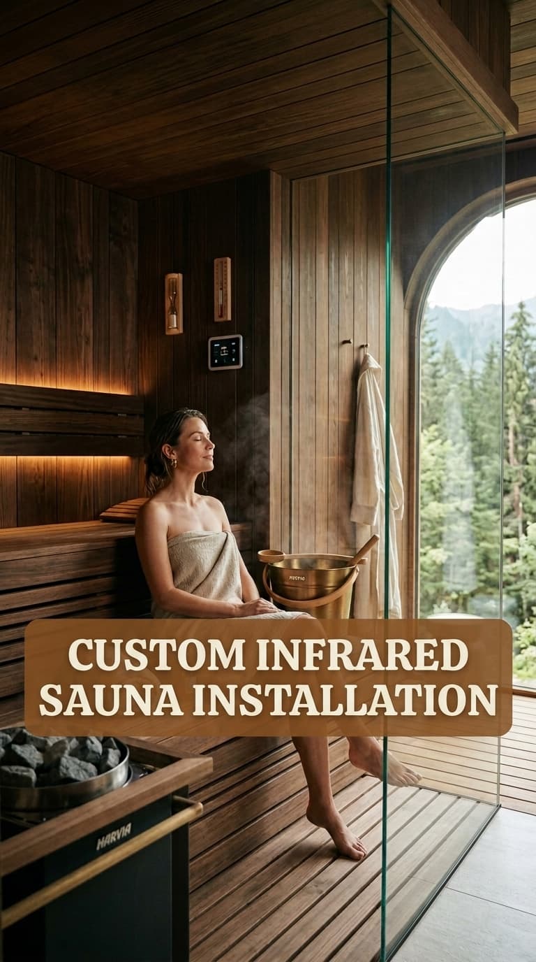 Custom Infrared Sauna Installation
