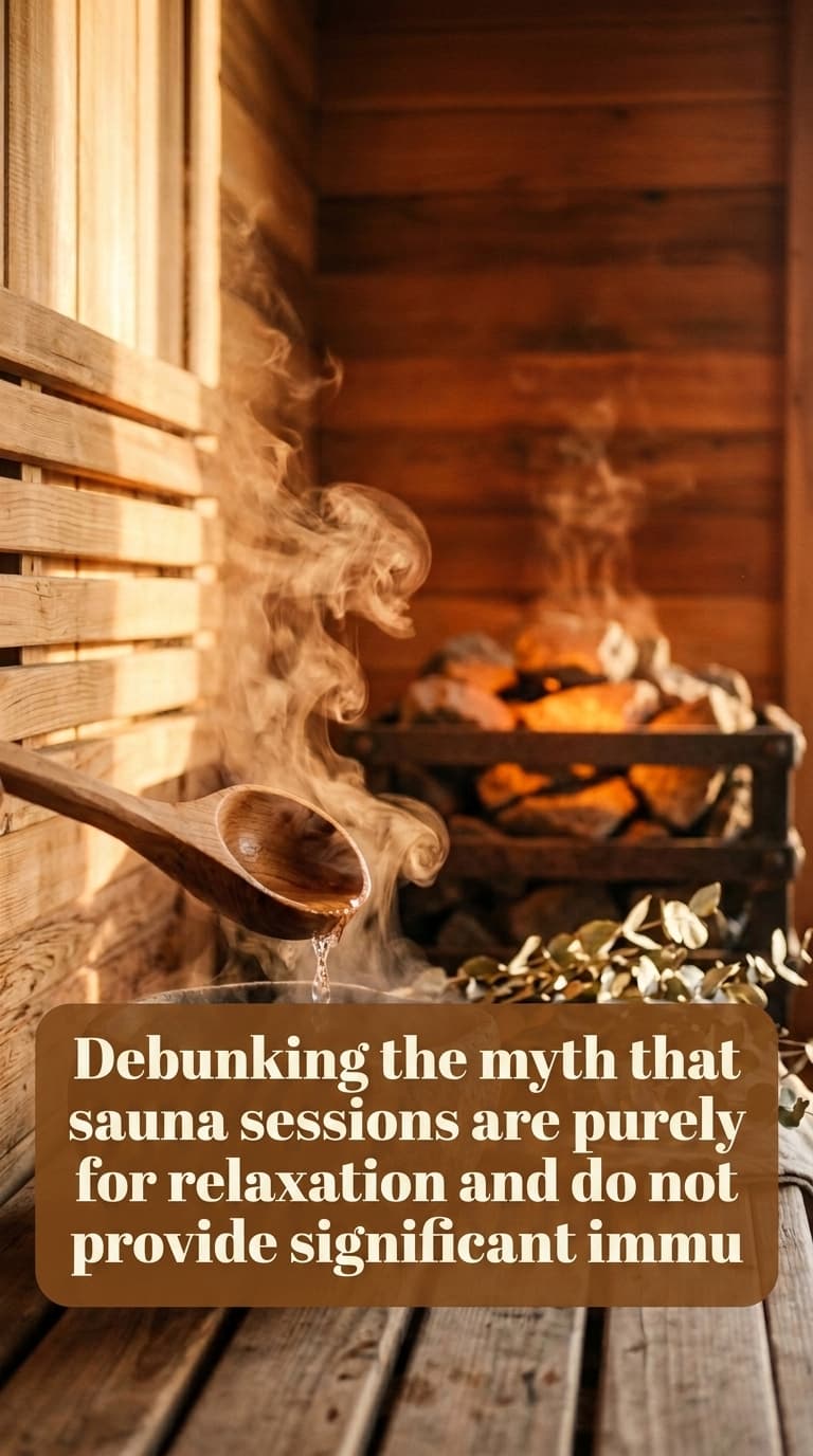 Debunking the myth that sauna sessions are purely for relaxation and do not provide significant immune system benefits. Heat stress from a dry sauna like The Sweat Pod raises core body temperature by 1-2°C, mimicking a fever response that triggers the release of interleukin-6 (IL-6) and heat shock proteins, which in turn activate natural killer (NK) cells and enhance neutrophil function. This heat-induced immune modulation has been shown to reduce incidence of common infections. Skeptical Auditor angle: 'Most think saunas just make you sweat and relax; the real immune hack is the controlled hyperthermia that primes your innate immune system. The Sweat Pod's rapid temperature ramp-up and consistent heat retention ensure the core temperature elevation needed for IL-6 and NK cell activation, proving that saunas are as much an immune tool as a recovery aid.'