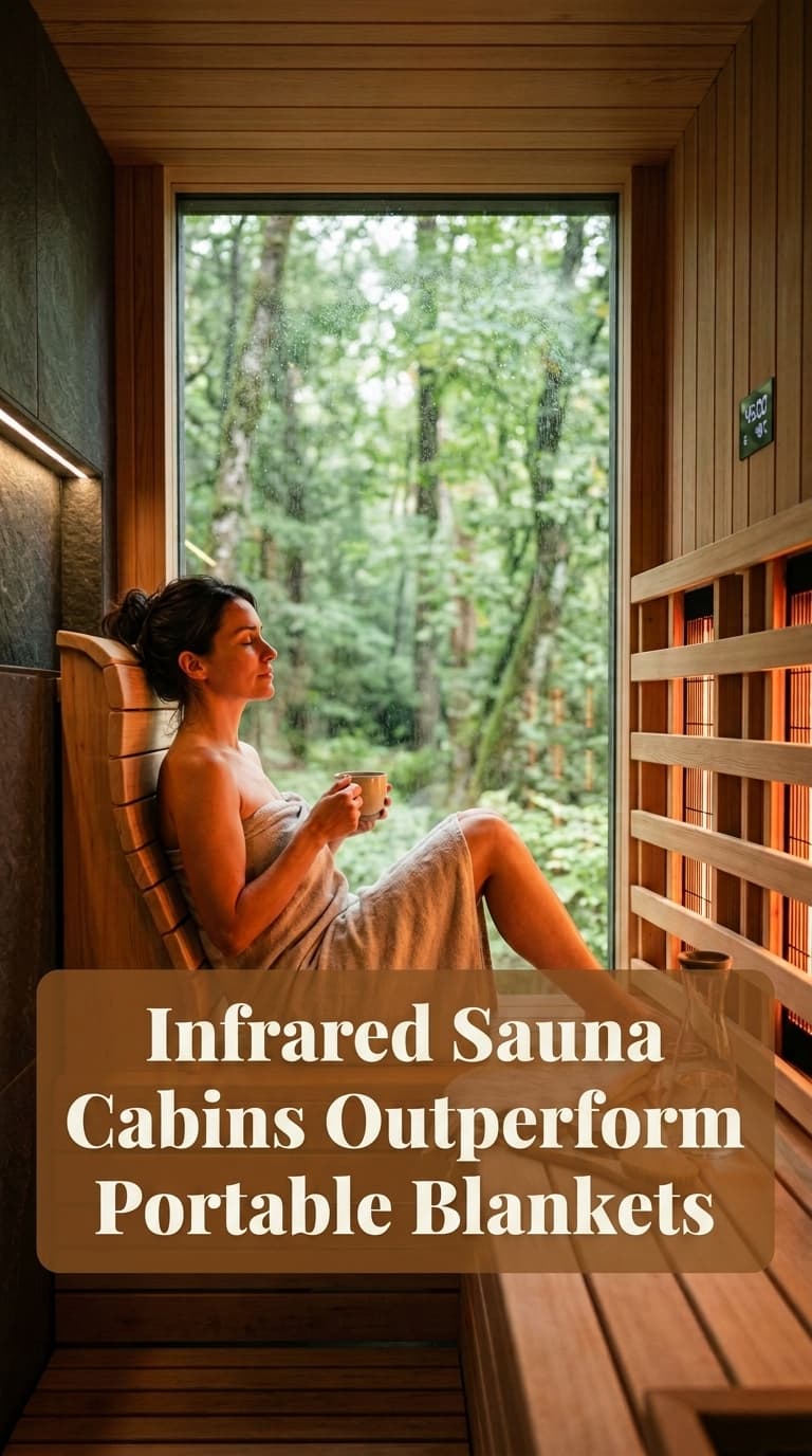 sauna blanket vs infrared sauna cabin which is worth it