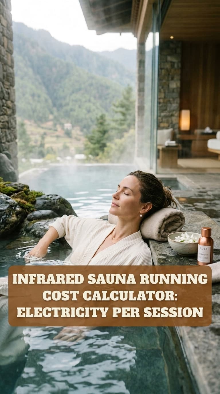 Infrared Sauna Running Cost Calculator: Electricity Per Session