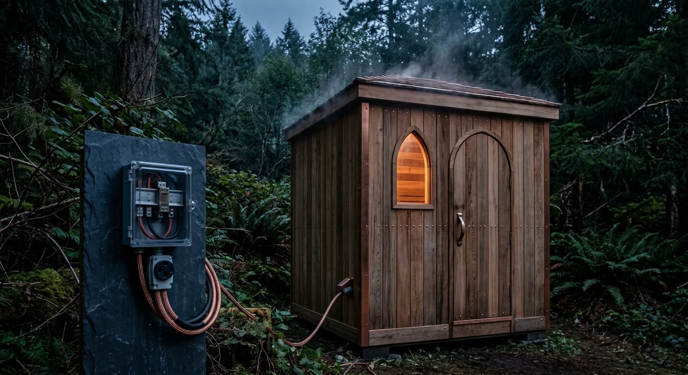 Outdoor Infrared Sauna Installation: Complete Electrical Guide (240V, NEMA, Weatherproofing)