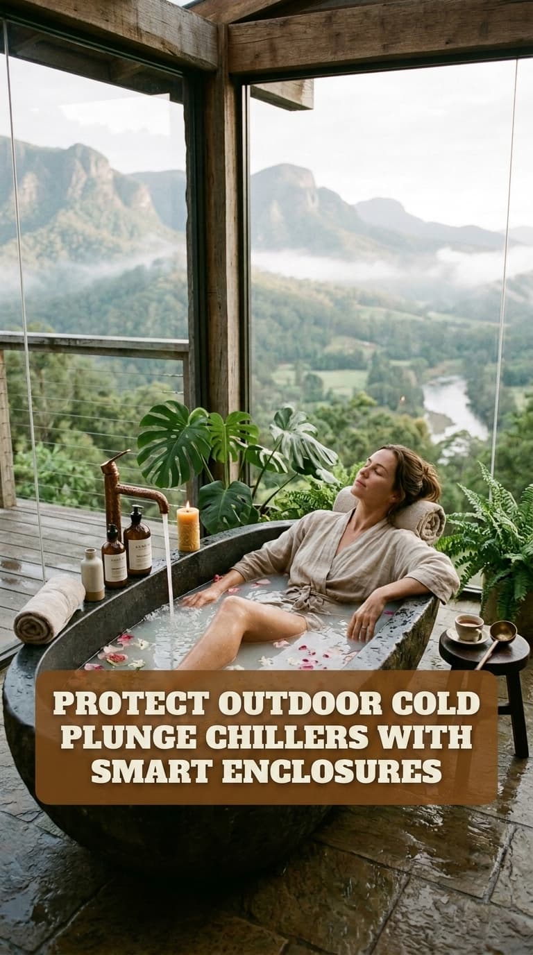 Cold Plunge Chiller Enclosure Guide: Outdoor Airflow, Noise, Weather, and Service Access