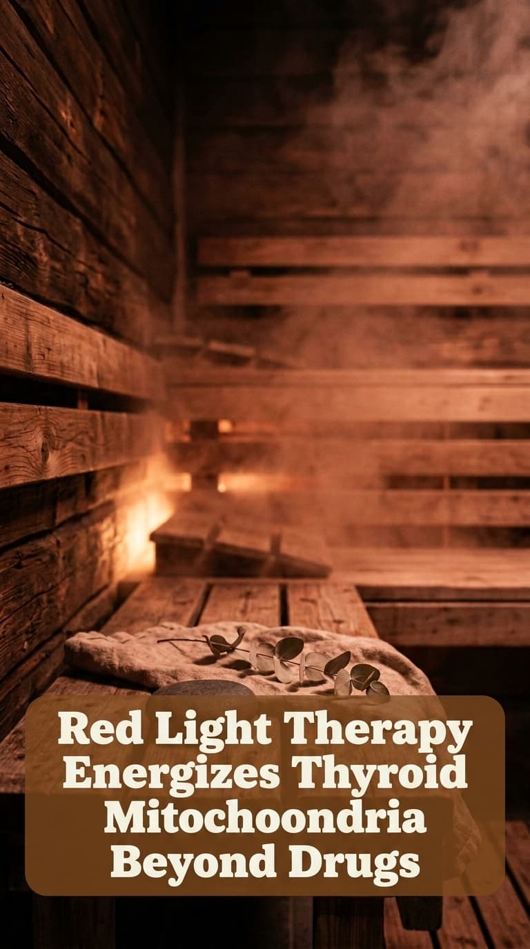 Debunking the myth that thyroid health is solely a matter of diet and medication. Red and near-infrared light at 660 nm and 850 nm penetrate the neck to stimulate mitochondrial cytochrome c oxidase in thyroid follicular cells, increasing ATP production and upregulating thyroperoxidase (TPO) activity, which can enhance T3 and T4 synthesis. Skeptical Auditor angle: 'Most people think thyroid function can only be managed with drugs or supplements; but photobiomodulation directly energizes the thyroid's mitochondria, and the Novaa Light Pad's 120 mW/cm² at 660 nm ensures the photon flux needed to reach the thyroid gland and trigger a measurable metabolic response.'
