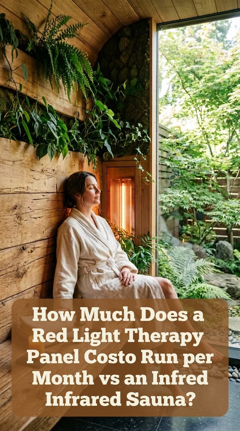 How Much Does a Red Light Therapy Panel Cost to Run per Month vs an Infrared Sauna?