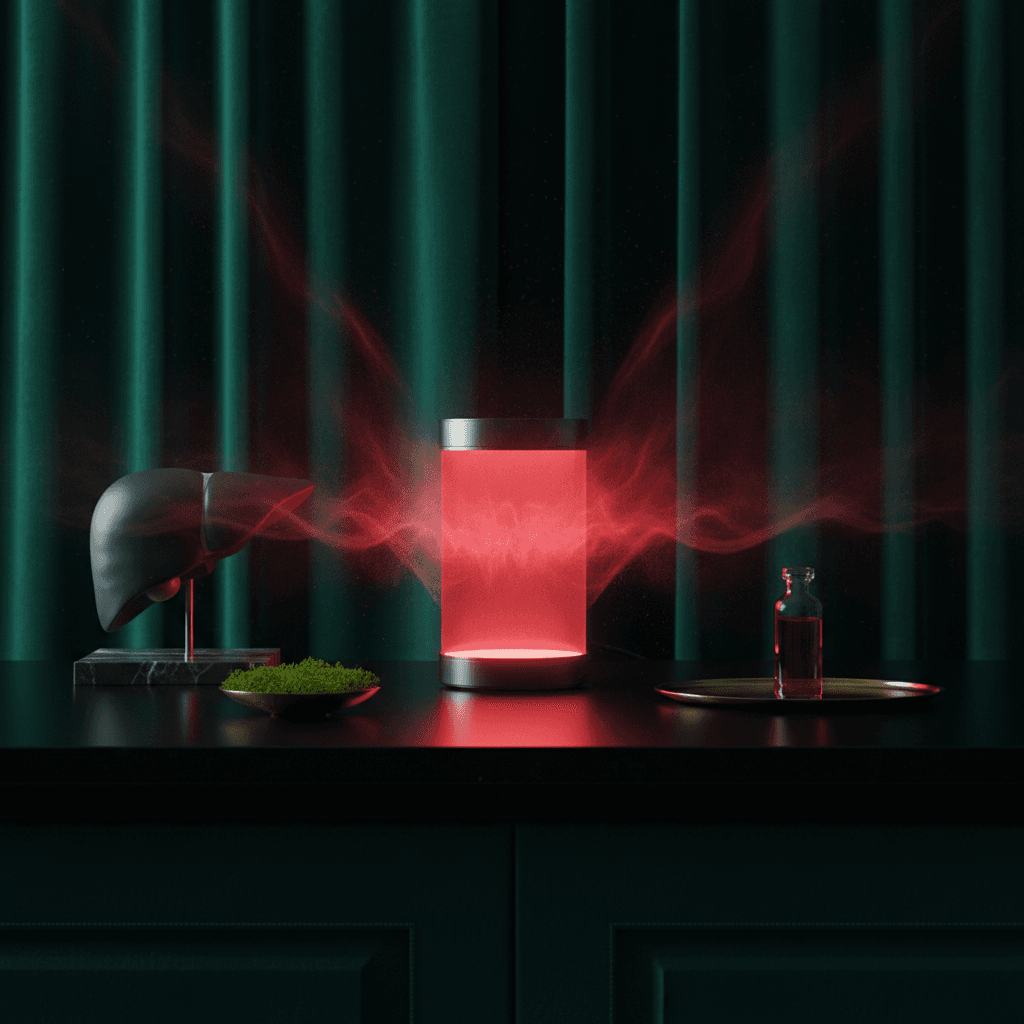 Debunking the myth that sauna heat alone detoxifies heavy metals. Sweat is primarily water and electrolytes; true heavy metal excretion (e.g., arsenic, cadmium) requires upregulation of metallothionein and glutathione pathways, which are better induced by infrared wavelengths that penetrate subcutaneous fat and stimulate liver-phase detox enzymes. Skeptical Auditor angle: 'Sauna detox is a myth—sweat contains negligible heavy metals; infrared light at specific wavelengths triggers hepatic GST and MT2A expression, making red light therapy the real detox tool.'